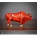 Brass 5 bull ornament 